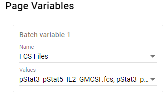 page variables settings